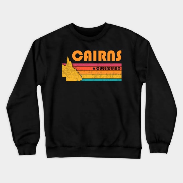 Cairns Queensland Vintage Distressed Souvenir Crewneck Sweatshirt by NickDezArts